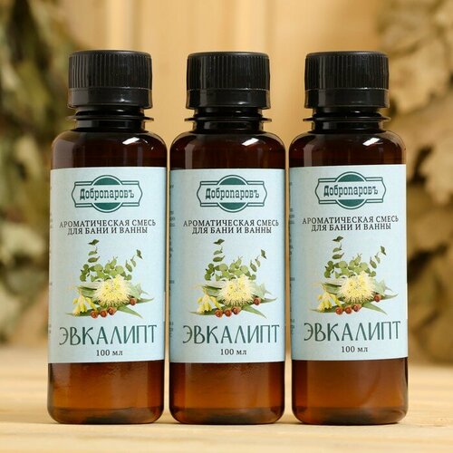 Набор ароматизаторов для бани 3 шт Эвкалипт по 100 мл 325₽