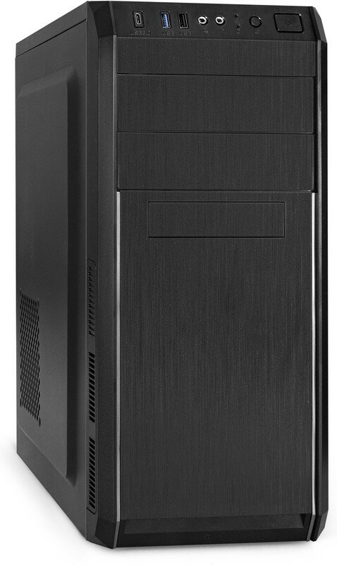 EX287368RUS, Корпус Miditower ExeGate XP-334UC-XP450 (ATX, XP450 с вент. 12см, 1*USB+1*USB3.0+1*TypeC, аудио, черный)