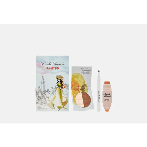 Подарочный набор Landa Branda Пудра Стик-Румяна Подводка-фломастер 192шт 6672₽