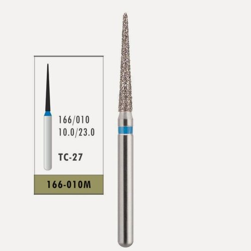 Изображение товара Боры мани TC-27 , TC - Конусообразный, острый кончик. (5ШТ)Алмазные боры применяется в стоматологии для препарирования. Incidental