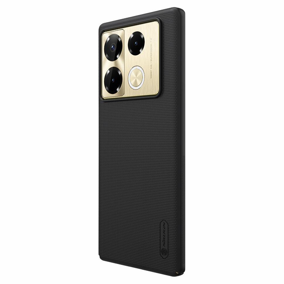 Накладка Nillkin Frosted Shield пластиковая для Infinix Note 40 Pro 5G / Note 40+ 5G Black (черная) — фото 1