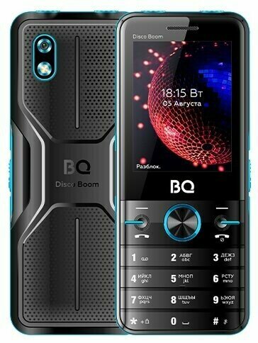 Телефон BQ 2842 Disco Boom Black+Blue