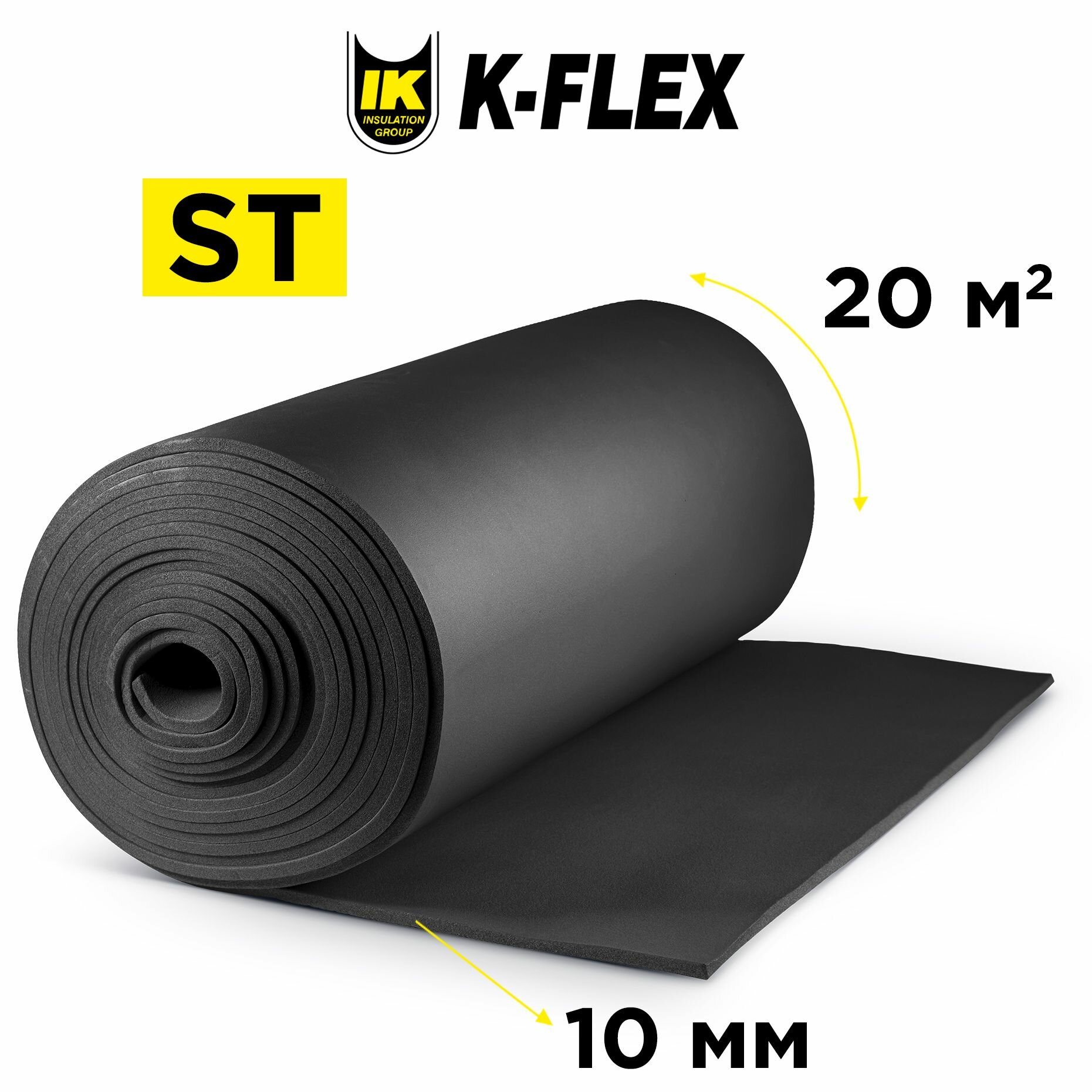 Рулон для теплоизоляции труб K-FLEX 10x1000-20 ST