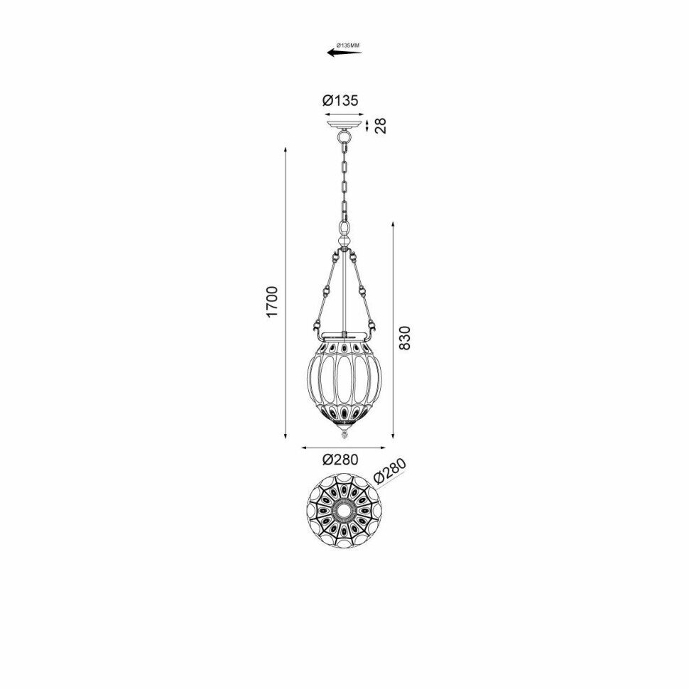 Подвесной светильник Vele Luce ELISION VL5593P26 - фото №7