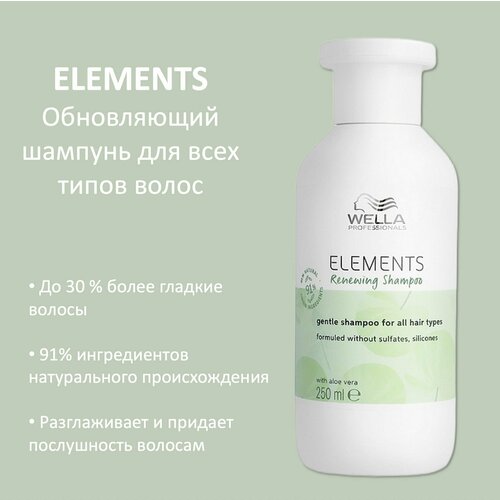 Wella Professionals Шампунь для волос обновляющий Elements 250мл