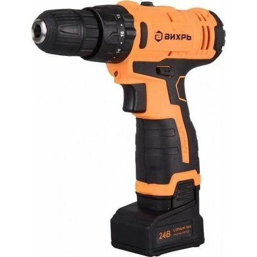 Аккумуляторный шуруповерт вихрь ДА-24Л-2КУ ударная 721419 33255₽