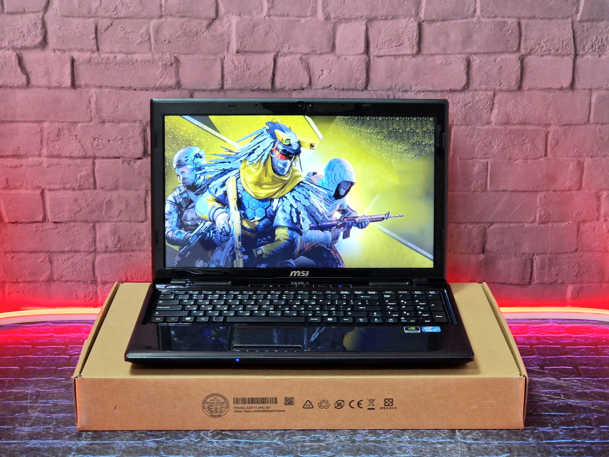 15.6" Ноутбук MSI GE60 0ND-094XRU, HD TN, Core i5 3210M 3.1 ГГц, 16 Гб DDR3, SSD 128 Гб, HDD 500 Гб, GeForce GTX 660M 2Гб GDDR5, Win10Home, Черный