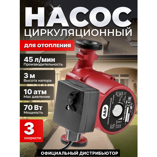 Насос циркуляционный Titan-RS25-40-180, A&P (AP118T005) новая оригинальная панель управления громкостью для компании c3 pod 9p серии i и серии ii домашние аудио колонки управление ler спутником 3