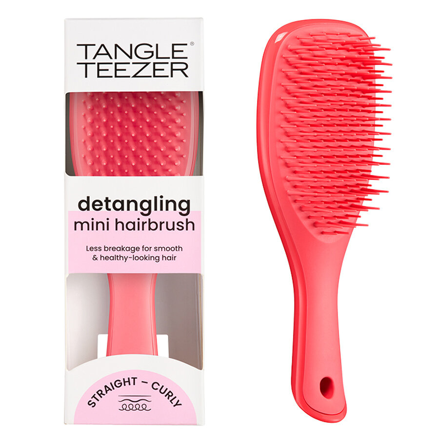 TANGLE TEEZER Расческа для прямых и волнистых волос Mini Pink Punch