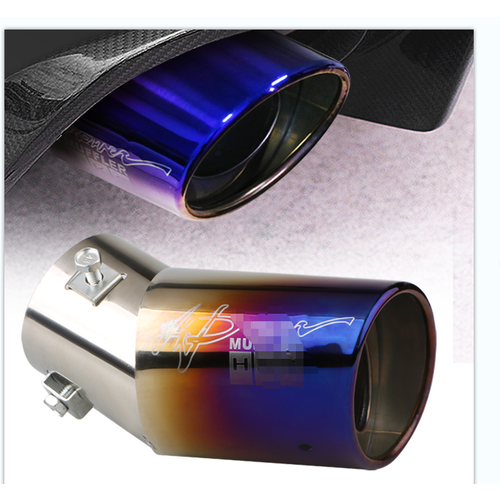 Универсальная насадка на выхлопную трубу 2,5 дюйма, Хромированный Титан, с настраиваемым логотипом Gases De Escape, для автомобильного глушителя Hks арт. YC-WH0033