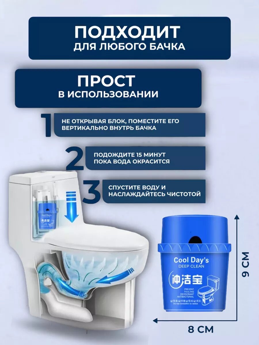 Туалетный блок для унитаза — фото 1