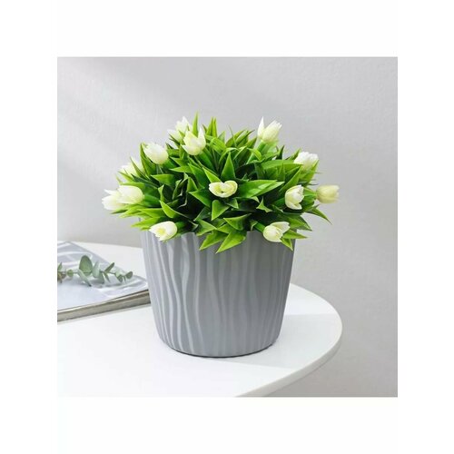 Кашпо для цветов со вставкой Волна 2 л d16 см h135 661₽