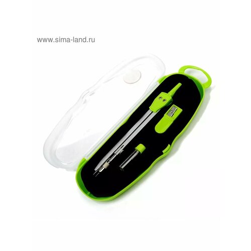 Готовальня 3 предмета в пенале циркуль грифель точилка 683₽