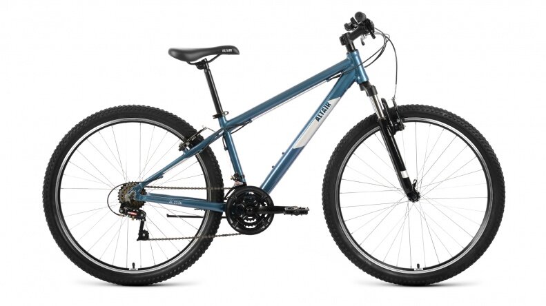 Велосипед горный FORWARD ALTAIR AL 27.5 V 2022 рама 19 RBK22AL27216, темно-синий/серебристый
