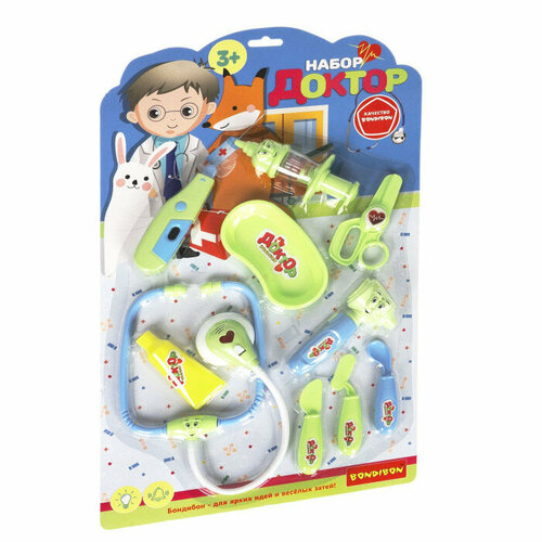 Развивающий игровой набор Доктор 10 предметов Салатовый 2046₽