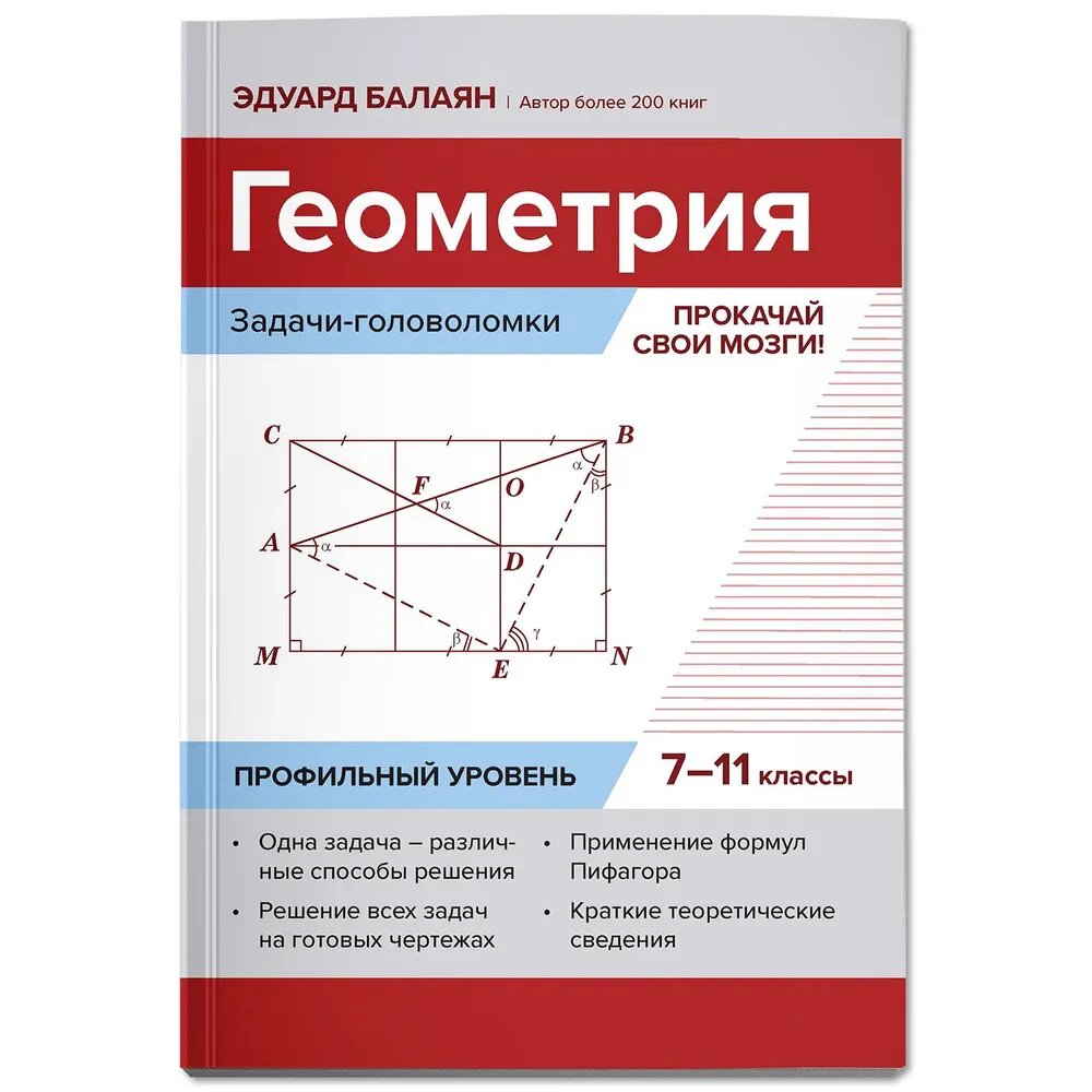 Геометрия. Прокачай свои мозги! 7-11 классы. Задачи-головоломки. Профильный уровень - фото №1
