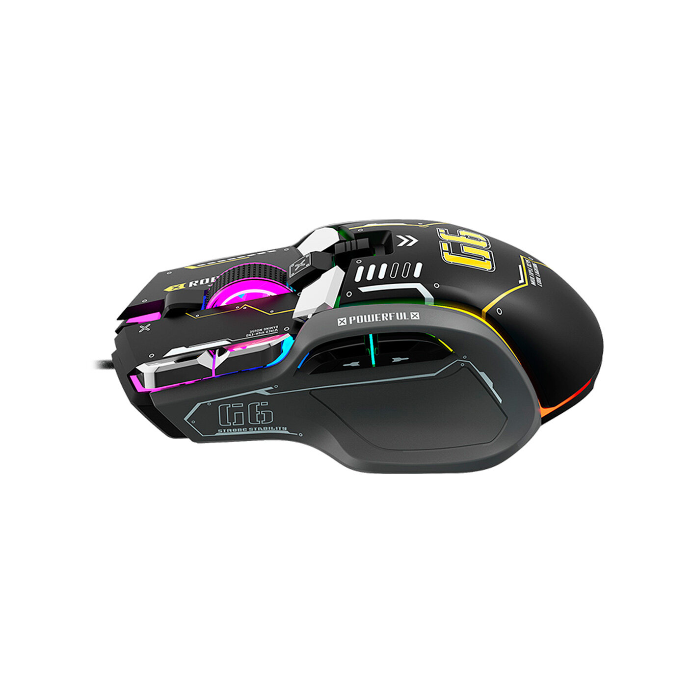 Игровая проводная мышь VOROTEX G6 с подсветкой и 10 программируемыми кнопками, 12800 DPI — фото 1