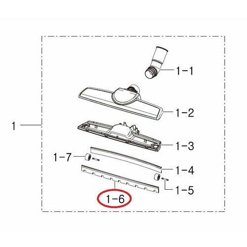 Держатель щётки оригинал Samsung DJ61-01494A 1100₽