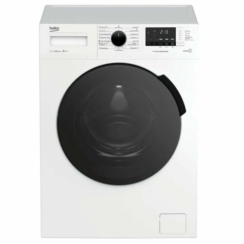 Узкая стиральная машина Beko RSPE78612W 7 кг белый 29990₽