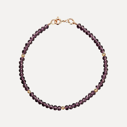 Изображение товара Браслет, красное золото, 585 проба, хрусталь