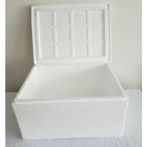 Термоконтейнер ФБ из пенопласта для хранения и транспортировки скоропорта, 2 сорт, 96 литров