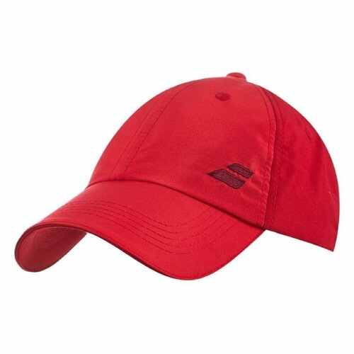 фото Бейсболка babolat basic logo cap tomato red (55-60см) для мужчин и женщин, размер 55-60, красный