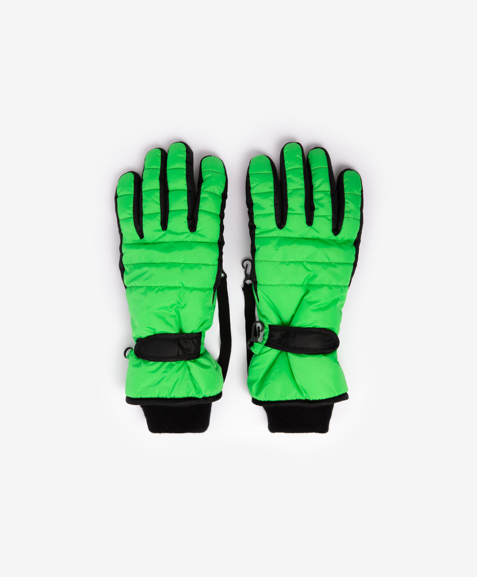 фото Перчатки плащевые на флисе зелёные для девочки Gulliver , р.18, мод.22409GJC7603