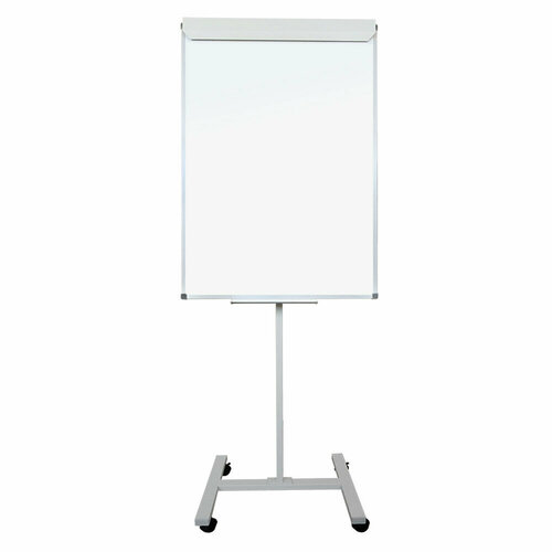 Флипчарт магнитно-маркерный 100х70 на роликах (Н-основание)