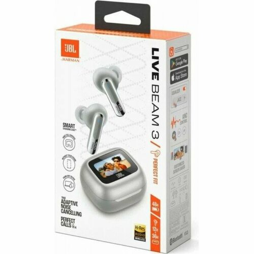 Беспроводные наушники JBL Live Beam 3 серебряные 1998900₽