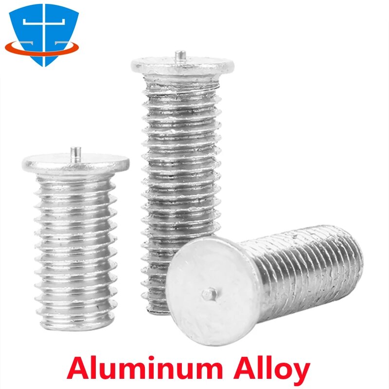 Шпильки для точечной сварки SHOUZHENG FASTENER M3 M4 M5 M6 M8 M10, Aluminum Alloy, M6 (50 Pieces), 12mm