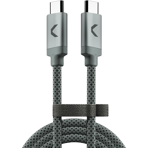 Кабель круглый COMMO USB Type-C - USB Type-C серый 2 м 7650₽