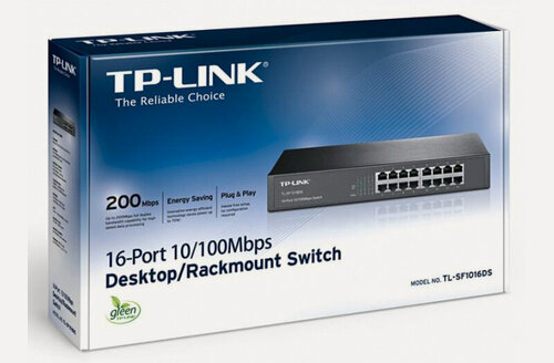 Изображение товара Коммутатор неуправляемый TP-Link TL-SF1016DS