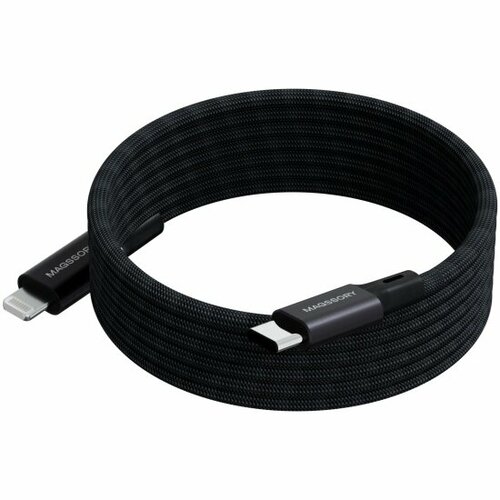 Кабель Magssory Link L Magnetic 12м USB-C - Lightning магнитный черный 3100₽