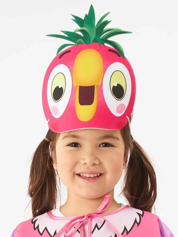 Детская карнавальная маска попугай Кеша союзмультфильм (размер 104-134)