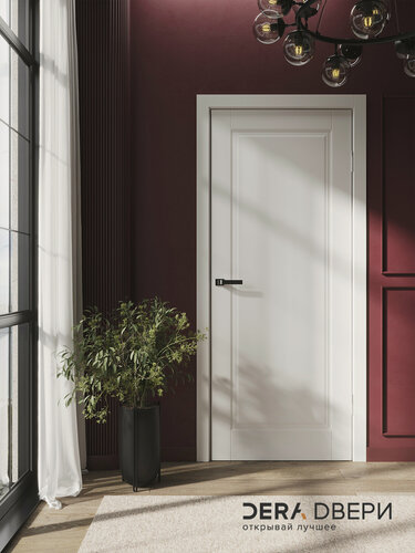 Изображение товара Дверь межкомнатная ADORIA глухая в комплекте, ПЭТ, Мэджик Шифон 80*200 см. 1 шт.