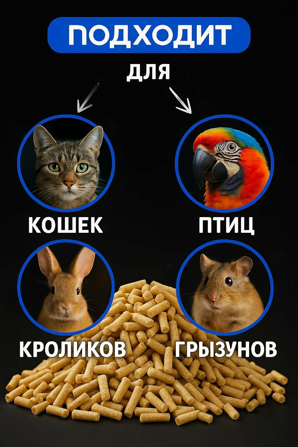 Наполнитель для кошачьего туалета древесный 5 кг, впитывает 17 литров — фото 1