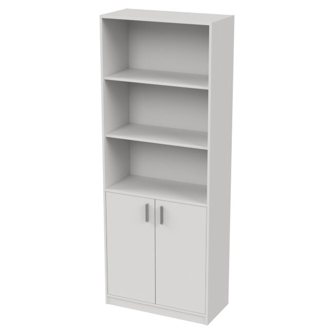 Шкаф Меб-фф Офисный шкаф ШБ-3+С-28М цвет Белый 77/37/200 см