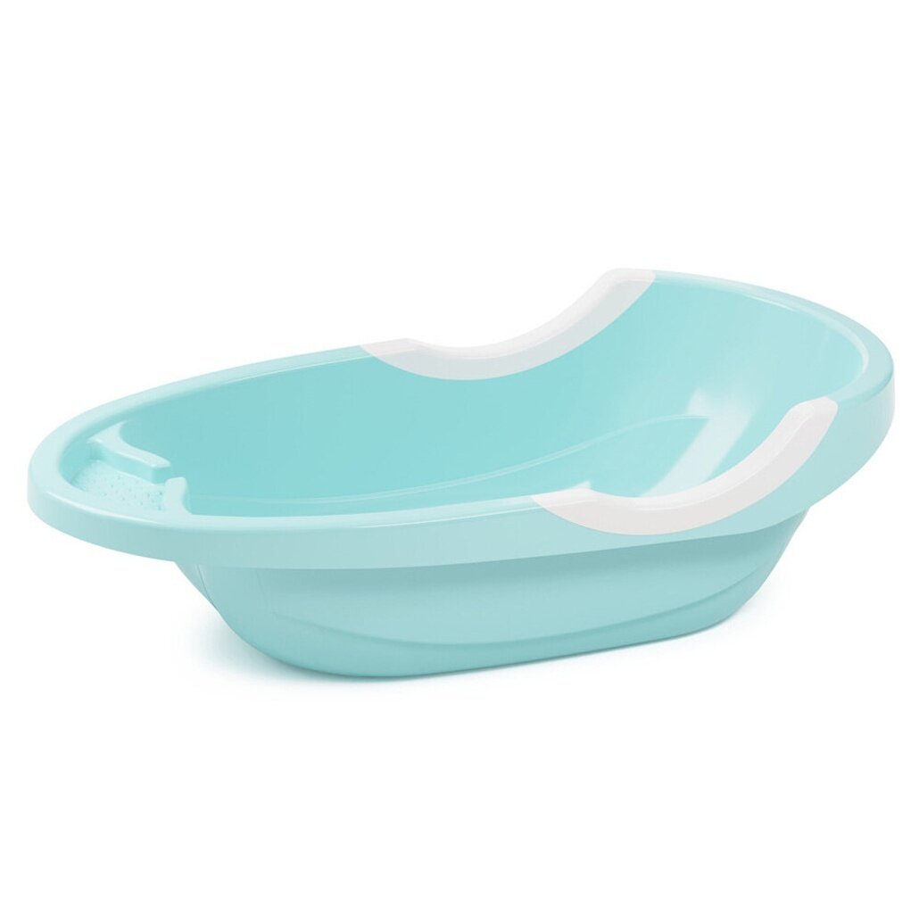 Ванна детская «Малышок» 45 л, голубая, пластик, антискольжение, безопасные ручки