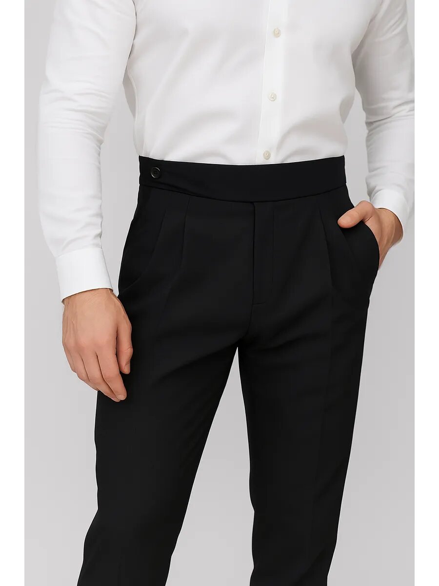 Брюки классические JELEOS классические, размер 56, черный