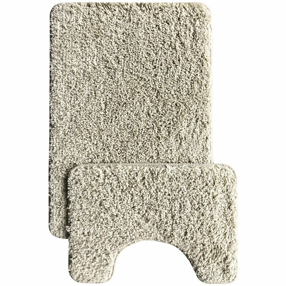 Комплект ковриков из полипропилена для ванной AN29807 L CADESI ANELYA 50x80 см  50x40 см  кремовый