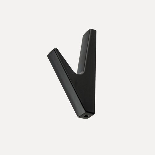 Изображение товара Крючок настенный металлический мебельный `SANBERG` 1-рожковый Смит (черный)