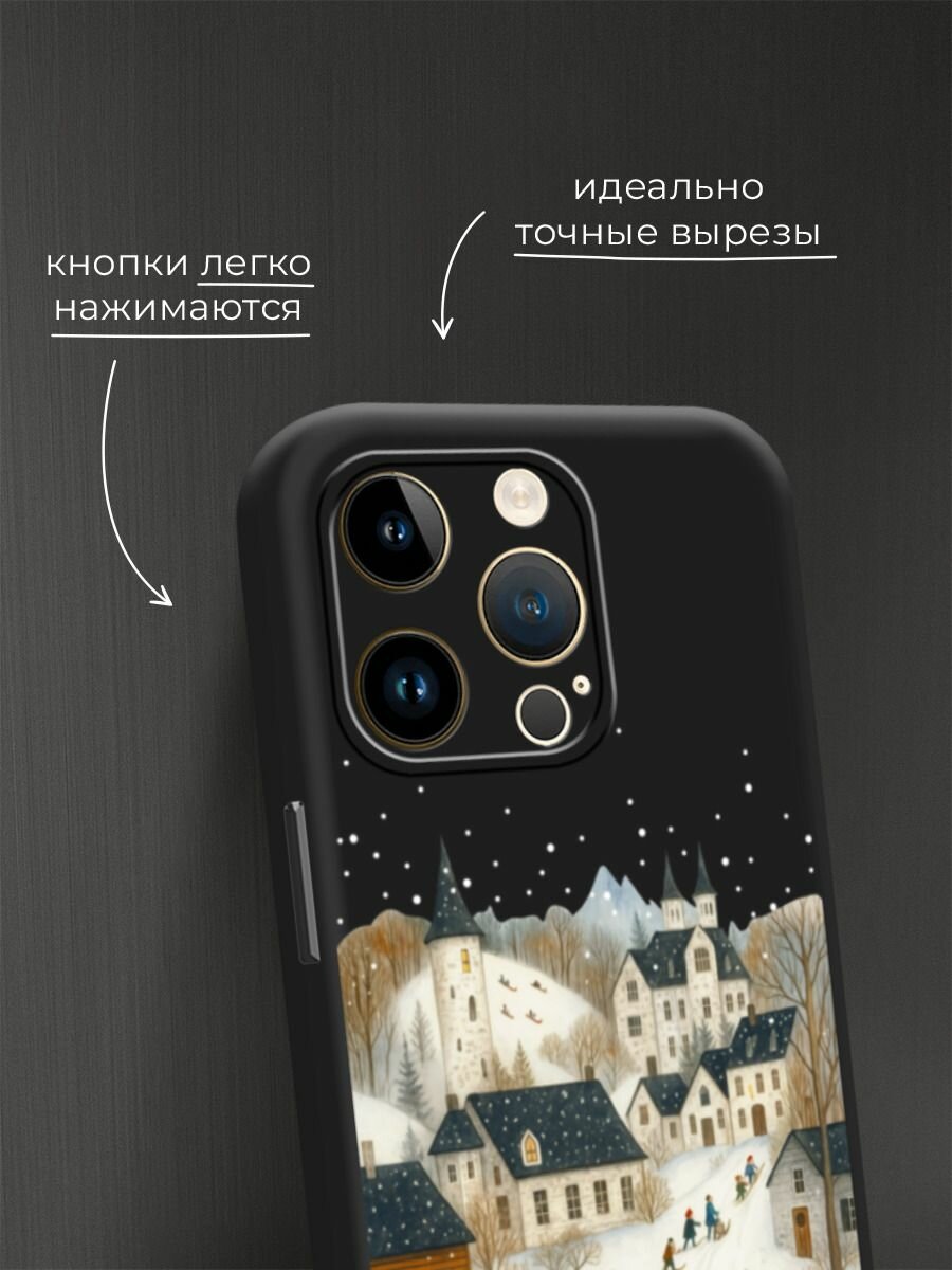 Чехол на Apple iPhone 14 Pro Max / Айфон 14 Про Макс с принтом "Зимняя сказка" — фото 1