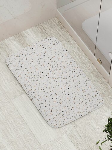 Изображение товара Коврик для ванной комнаты, туалета "Терраццо" противоскользящий, 52х77 см, JoyArty