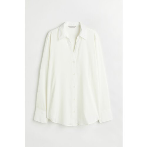 Блуза H&M, размер XL, белый блузка с принтом и v образным вырезом длинные рукава xs зеленый