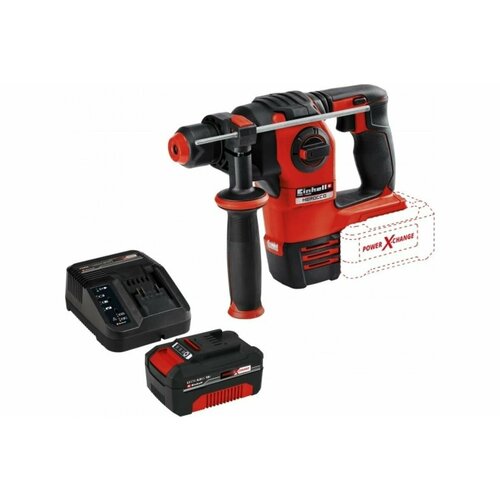 Аккумуляторный перфоратор Einhell PXC HEROCCO 18в 3 режима 22дж 20мм 1 акк 4 ач18 в зу 4513900SET 15997₽