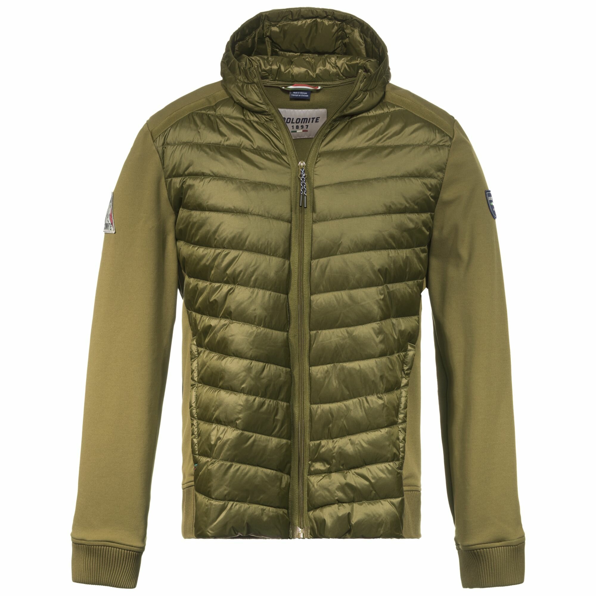 Куртка спортивная DOLOMITE, размер L, хаки, зеленый