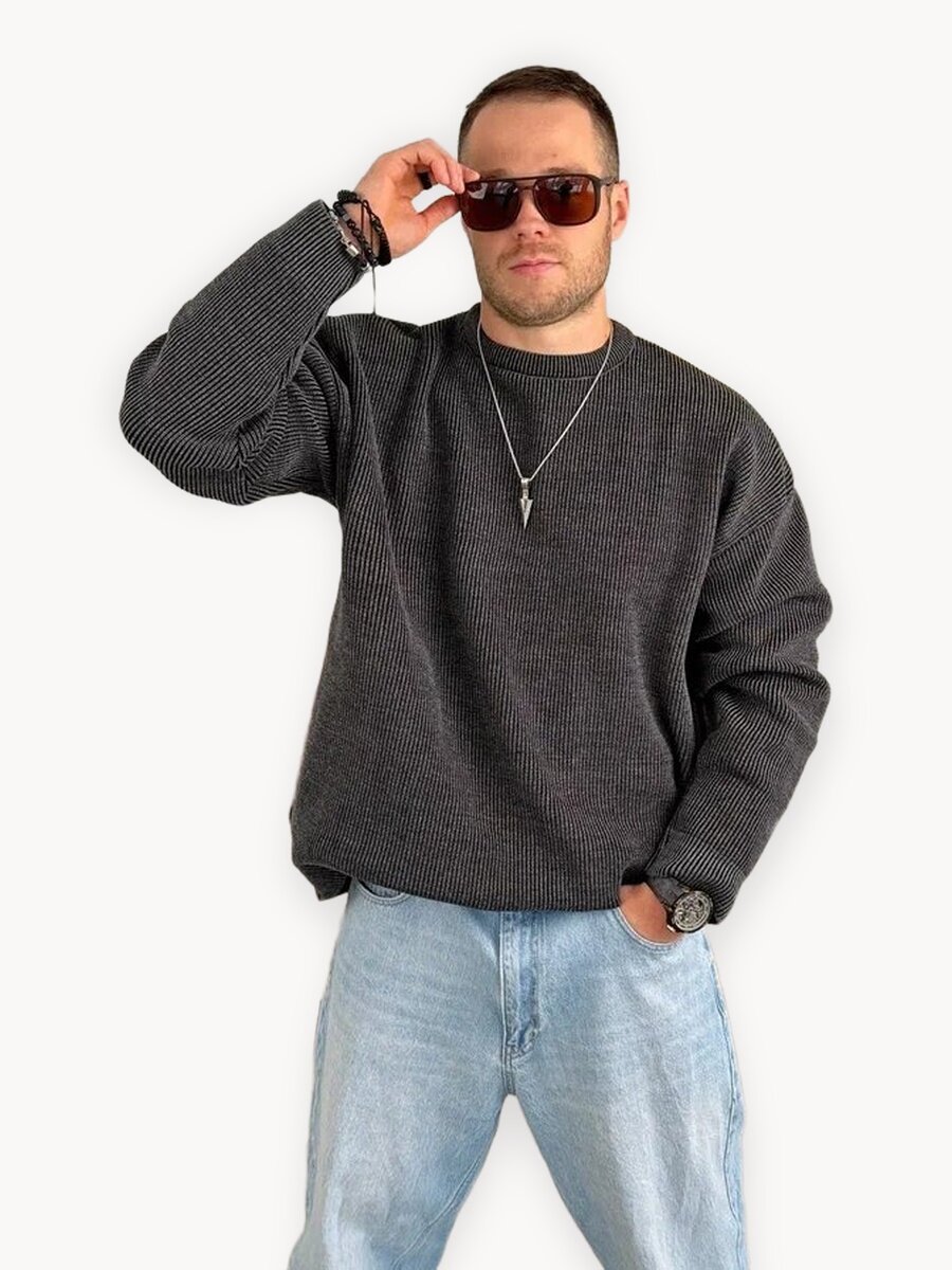 Свитер BRANKI, размер 52-56, , черный