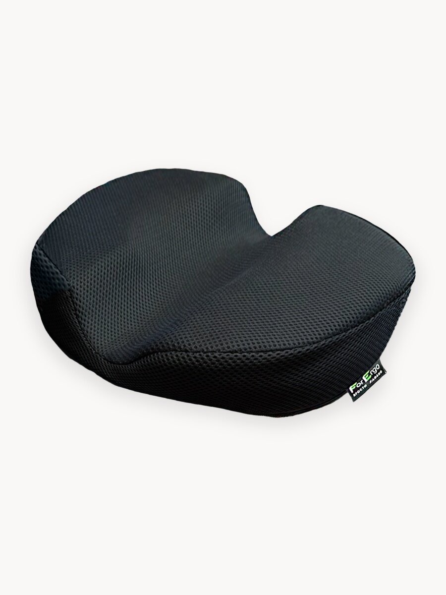 Подушка круглая со скрытым отверстием для сидения "Бублик" с эффектом памяти против геморроя