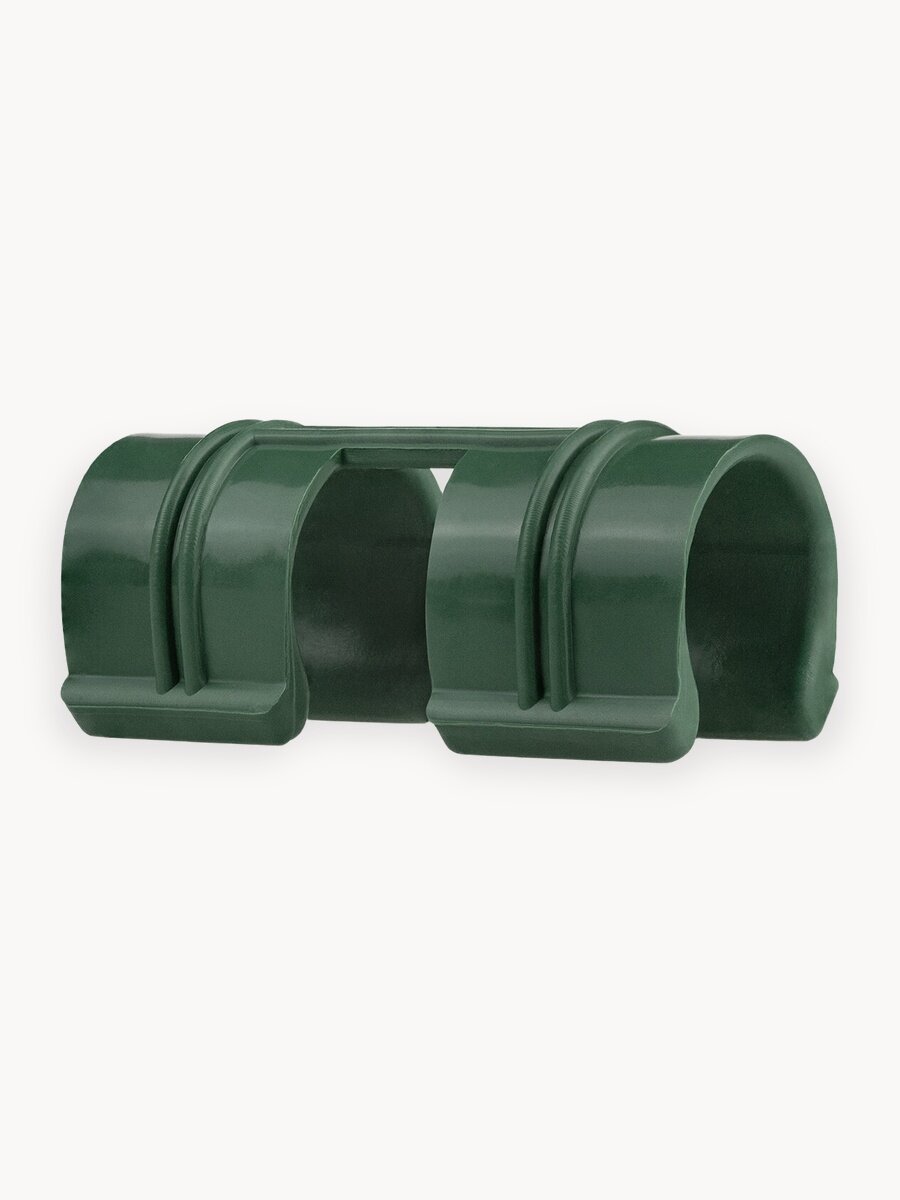 Скобы для крепления плёнки парника к дугам 20 мм (10 шт.), зеленые