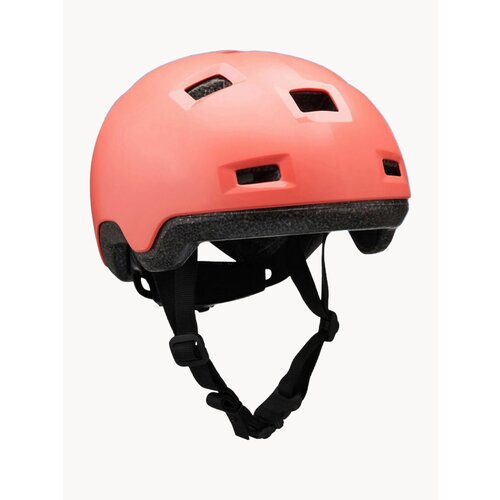 Шлем детский для катания на роликовых коньках, скейтбордах и самокатах коралловый Oxelo B100 Декатлон 8851072